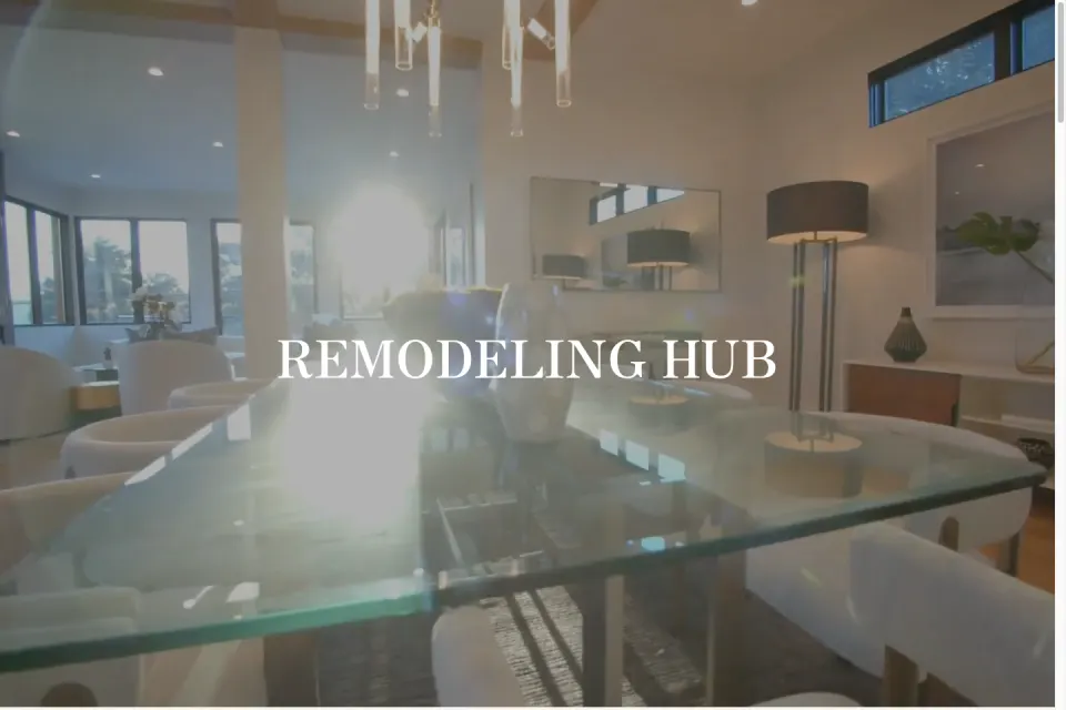 Home page of the Remodeling Hub website